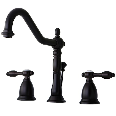 Kingston Brass 8" Widespread Bathroom Faucet, Oil Rubbed Bronze KS1995TAL